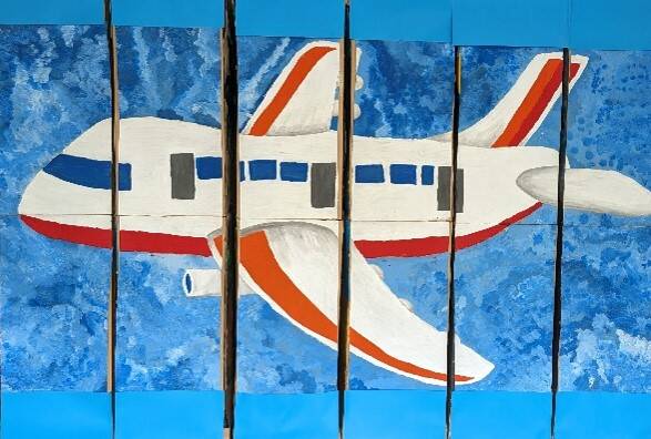 Trommelzauber-Kulisse: Flugzeug
