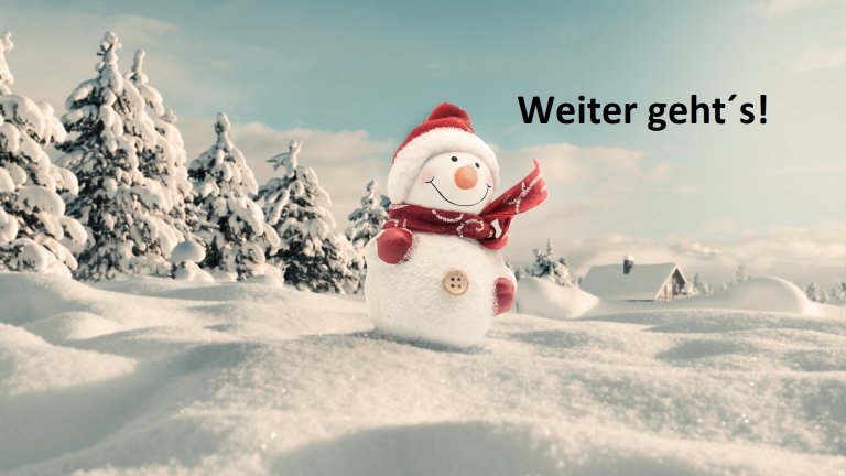 Schneemann Neujahr